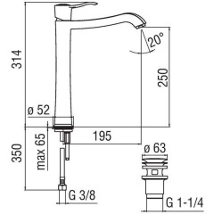 Смеситель Nobili Sofi SI98128/2CR