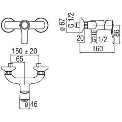 Смеситель Nobili Sofi SI98130CR
