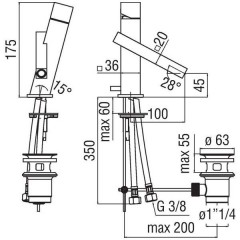 Смеситель Nobili Tower TW00118/1CR