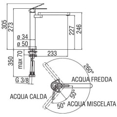 Смеситель Nobili Nilo CU92913CR