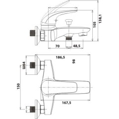 Смеситель Edelform Malva VL1810