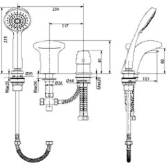 Смеситель Edelform Malva VL3810