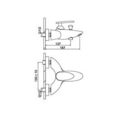Смеситель Frap Lux Burmst G3005