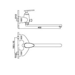 Смеситель Frap Lux Burmst G2205