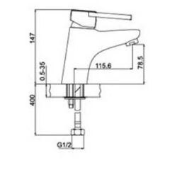 Смеситель Frap Lux Dolley G1006