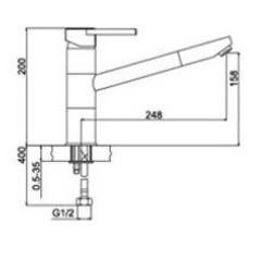 Смеситель Frap Lux Dolley G4406