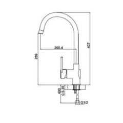 Смеситель Frap Lux Dolley G4006