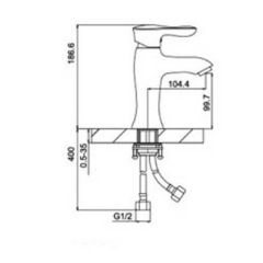 Смеситель Frap Lux Porscoher G1002