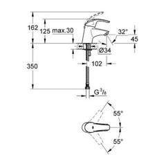 Смеситель Grohe Eurosmart 32467