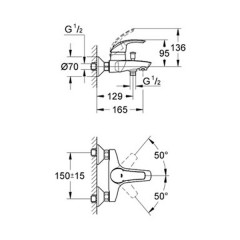 Смеситель Grohe Eurosmart 33300
