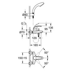 Смеситель Grohe Eurosmart 33302