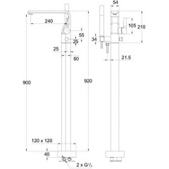Смеситель Steinberg 230 1162 напольный