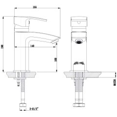 Смеситель Timo Lotta-Thermo 2601F