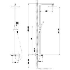 Душевая система Timo Selene SX-1040