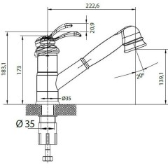 Смеситель Edelform Chantal CH18081B