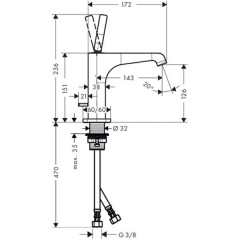 Смеситель Hansgrohe Axor Citterio E 36100000