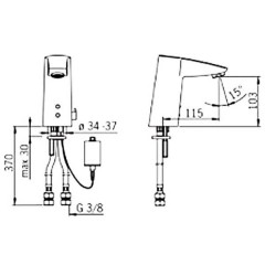 Смеситель Oras Cubista 2814F бесконтактный