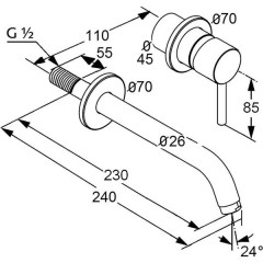 Смеситель Kludi Bozz 382450576