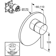 Смеситель Kludi Bozz 386550576