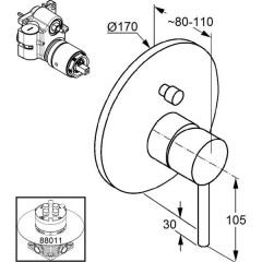 Смеситель Kludi Bozz 386570576