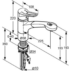 Смеситель Kludi MX 399410562
