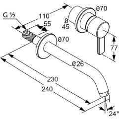 Смеситель Kludi Zenta 382450575