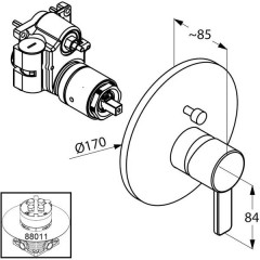 Смеситель Kludi Zenta 386570575