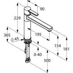 Смеситель Kludi Zenta 389790575
