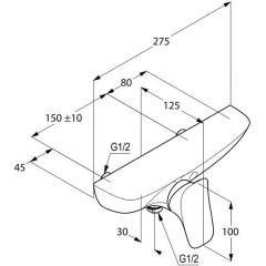 Смеситель Kludi Ambienta 537100575