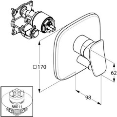 Смеситель Kludi Ambienta 536500575