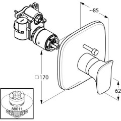 Смеситель Kludi Ambienta 536570575