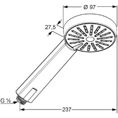 Лейка Kludi A-QA 656000500