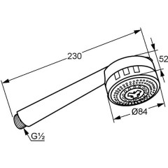 Лейка Kludi Zenta 607000500