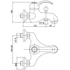 Смеситель Caprigo Maggiore 11-010
