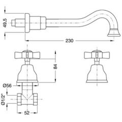 Смеситель Migliore Princeton BN.PRN-869