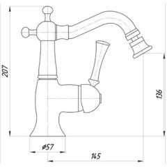 Смеситель Migliore Dallas BN.DLS-6823