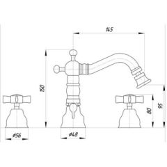 Смеситель Migliore Princeton BN.PRN-825