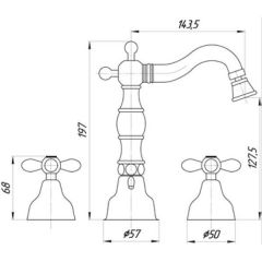 Смеситель Migliore Princeton Plus BN.PRP-8025