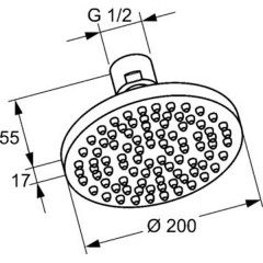 Верхний душ Kludi A-QA 6651005-00
