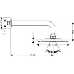 Верхний душ Hansgrohe Raindance 27471000