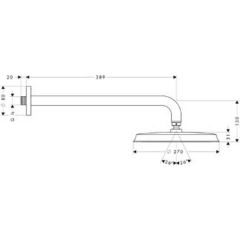 Верхний душ Hansgrohe Raindance Classic 240 Air 27424000