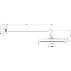Верхний душ Hansgrohe Raindance Classic 300 Air 27430000