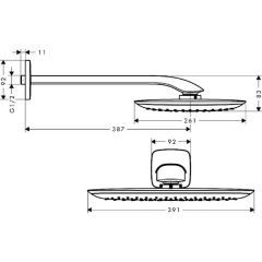 Верхний душ Hansgrohe PuraVida 27437400