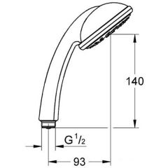 Лейка Grohe Tempesta 28261000