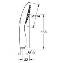 Лейка Grohe Power and Soul 115 27669000