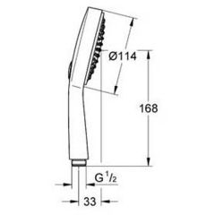 Лейка Grohe Power and Soul Cosmopolitan 115 27660000