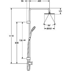 Душевая система Hansa Viva 44180200
