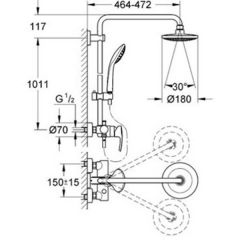 Душевая система Grohe Euphoria 27473000