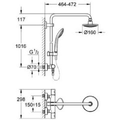 Душевая система Grohe Euphoria 27296000