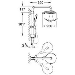 Душевая система Grohe Power and Soul 27912000